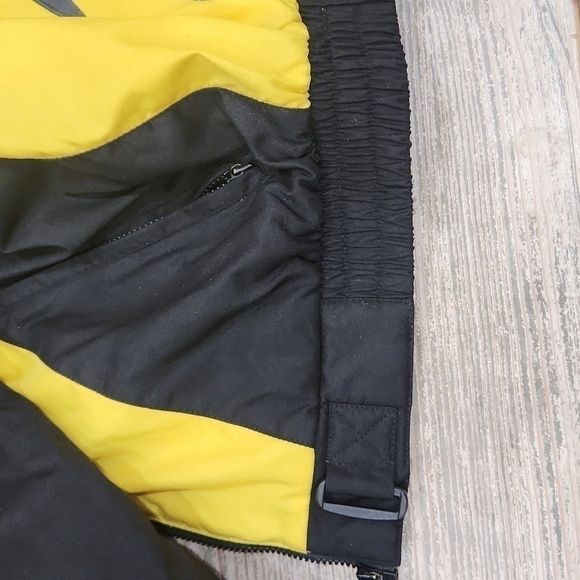 VINTAGE 90s DAINESE  Italian Motorcycle Jacket, Blk/Yellow, EU 56 US Men's XL - Picture 16 of 16
